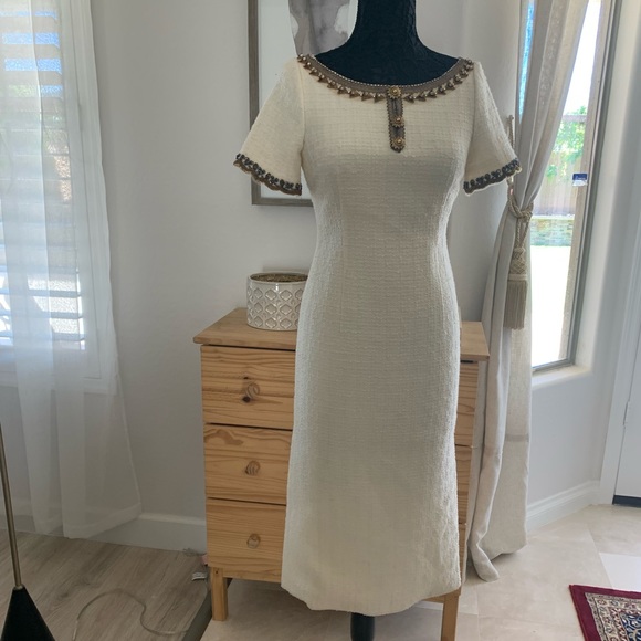 GUCCI Boucle Knit Dress Size 40 - Picture 6 of 16